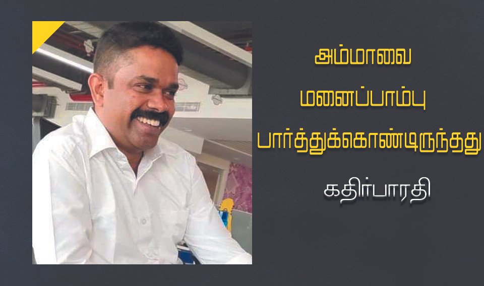 அம்மாவை மனைப்பாம்பு பார்த்துக்கொண்டிருந்தது